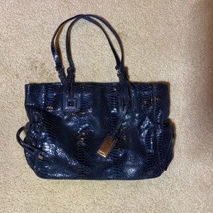 Black Calvin Klein leather purse